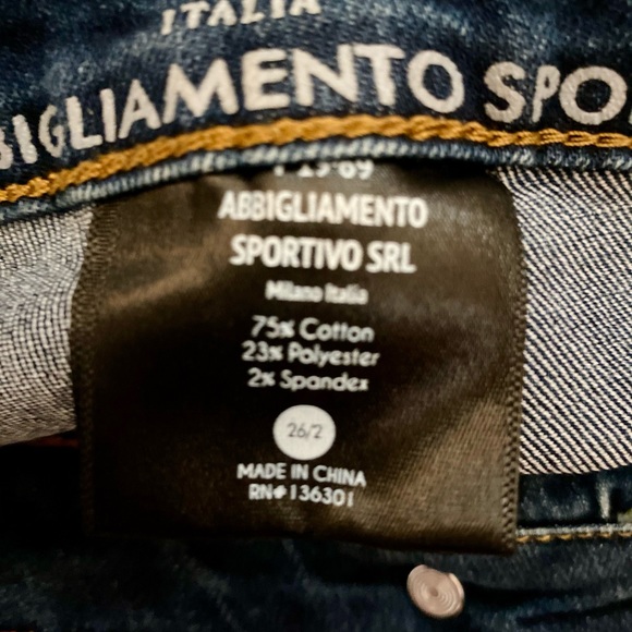 V 1969 Italia Abbigliamento Skinny Jeans - Picture 6 of 8